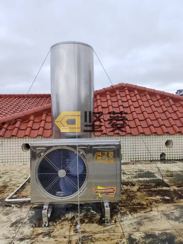 坚菱空气能热水案例现场图片2