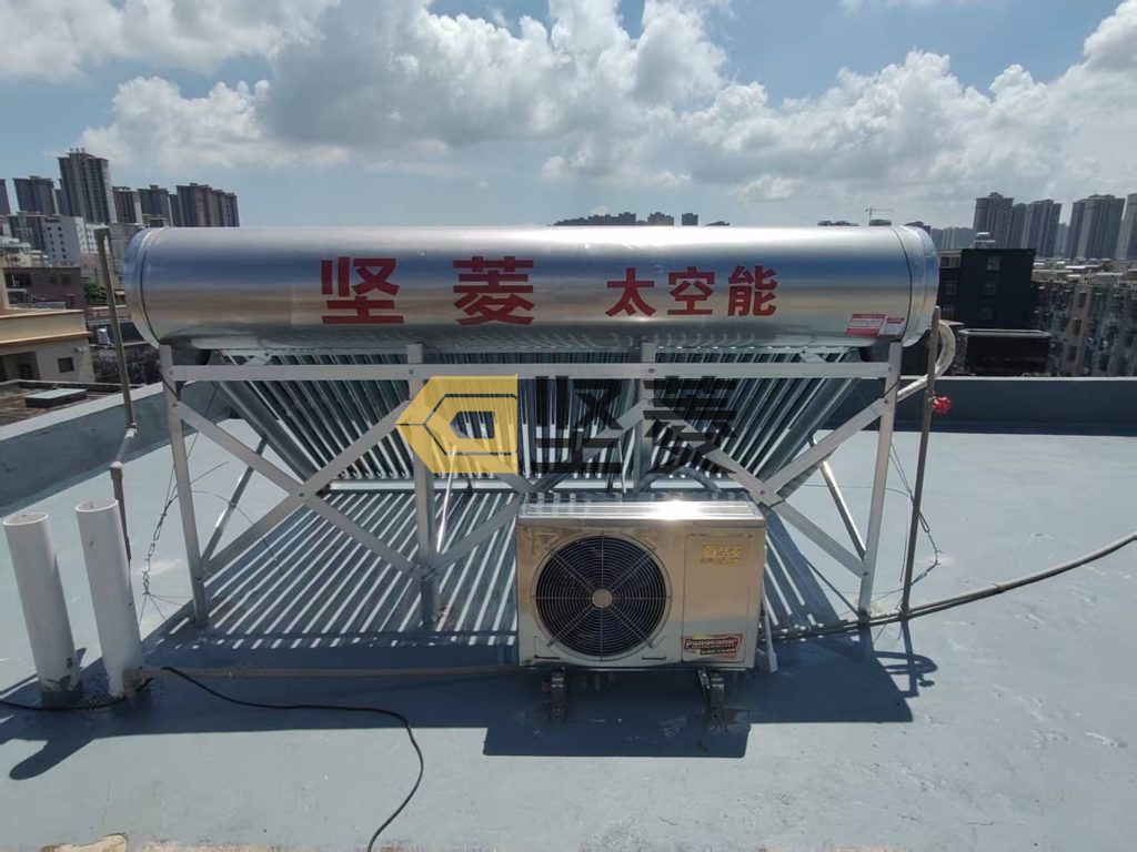 坚菱太阳能热水案例现场图片1