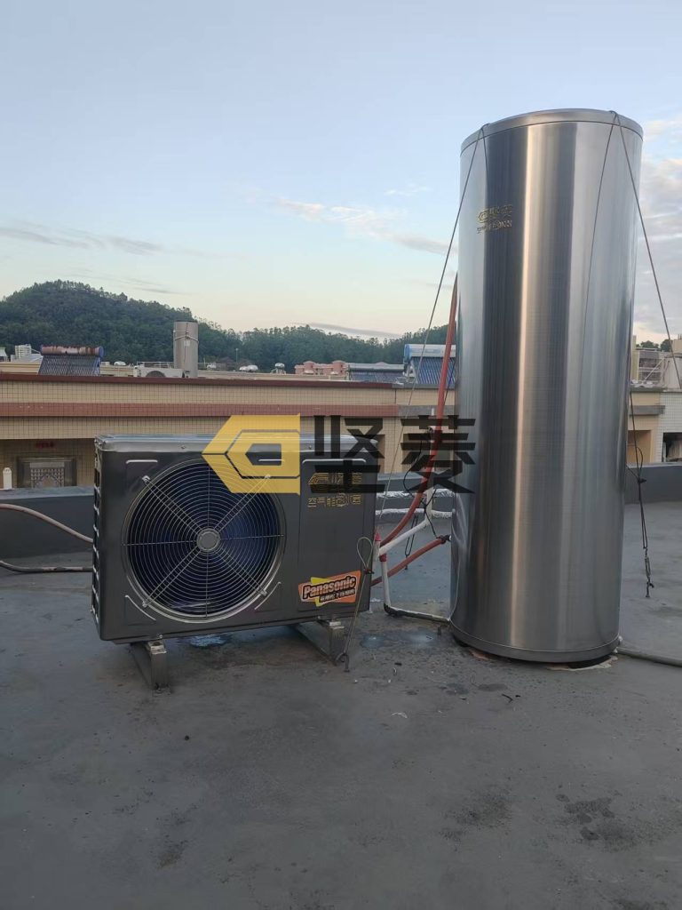 坚菱空气能热水案例现场图片2